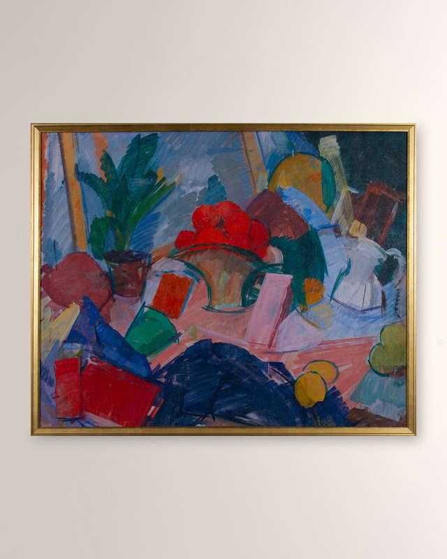 "Orange in a Basket" Framed Giclee